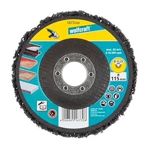 Wolfcraft 1673000 Universal-Reinigungsscheibe für Winkelschleifer