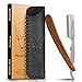 MARKHOR® Rose Wood Polish Cut Throat Razor Kit - Premium Quality Straight Razor for Men - Professional Barber Razor, Straight Edge Razor