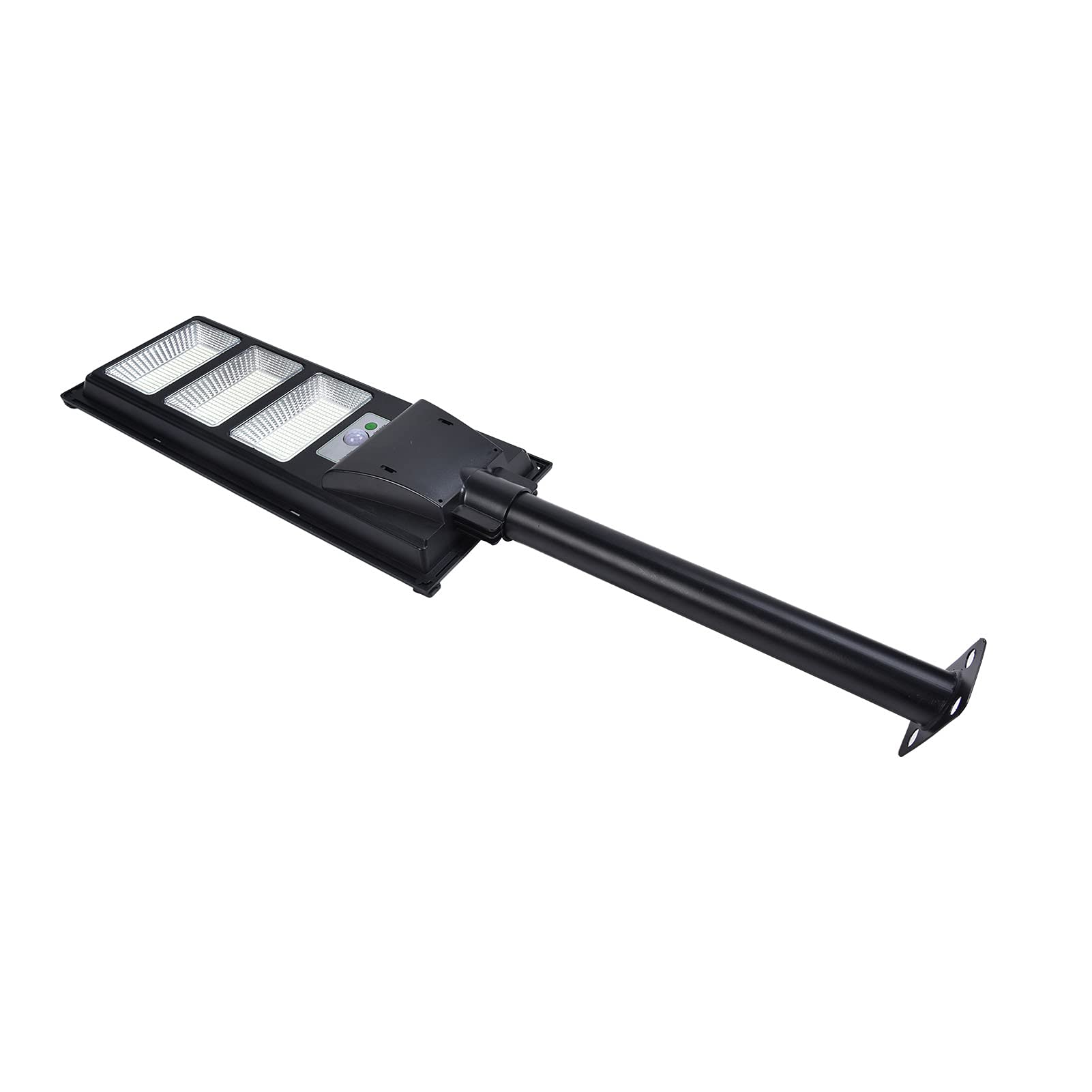 Réverbère solaire de 500 W LED Télécommande Minuterie Capteur de mouvement par induction du corps humain IP65 Lumière de jardin imperméable extérieure pour rues, trottoirs