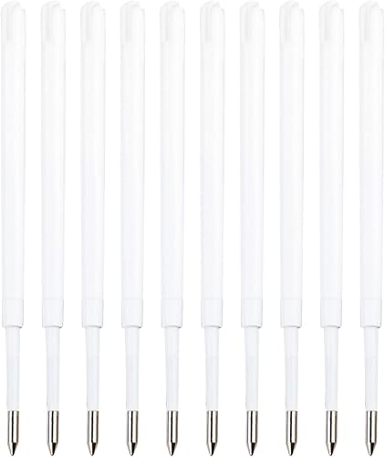 Gullor Recambios para bolígrafo, punta media, tinta negra, paquete de 10