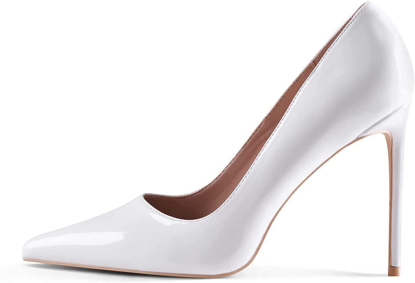 Mode Grote Maat 34-44 Kantoor 10.5cm Dunne Hakken Pumps Damesschoenen Puntige Neus Lakleer Bruidsschoenen Vrouw Chaussures Femme kopen vanaf een prijs van 12