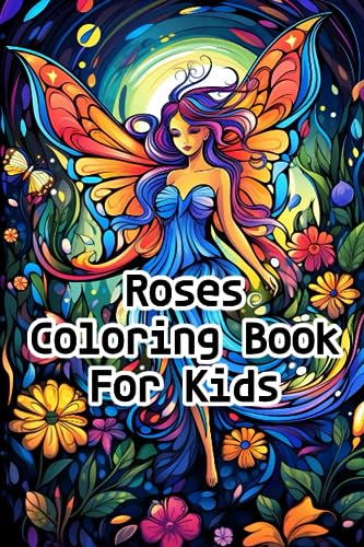 Roses Coloring Book For Kids