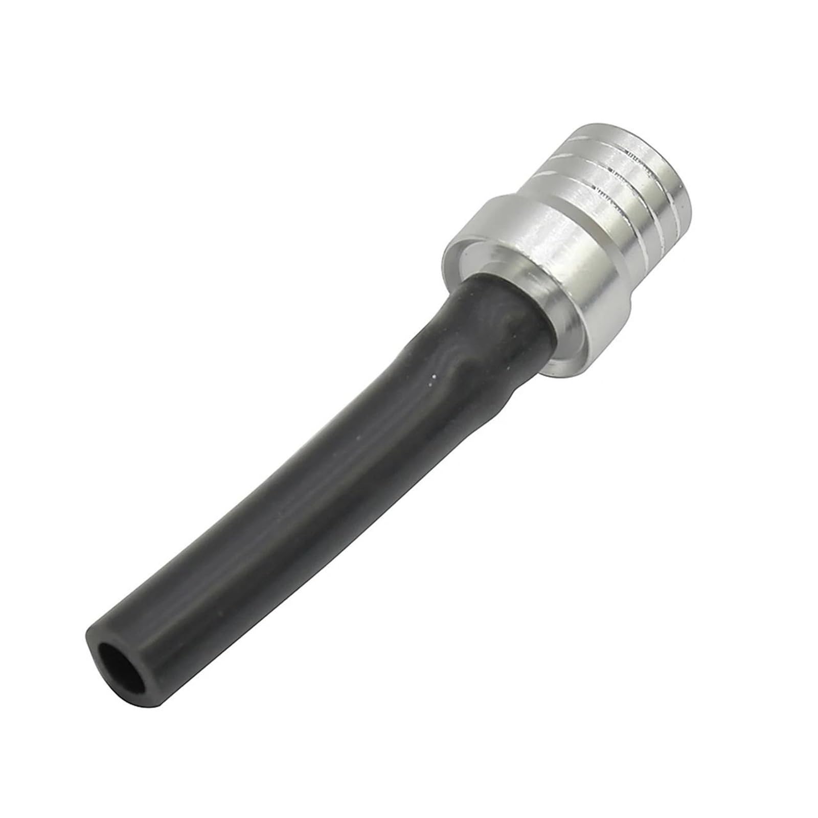 Universal Motorcycle G&AS Fuel Cap Valve Vent Breather Hose Tube for YAM&AHA Motocross ATV Quad Dirt Pit Bike(Black Silver)