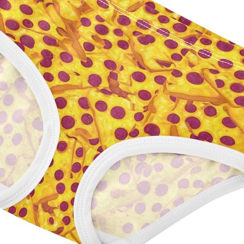 Joisal Fancy Toddlers Underwear Floral 2t Cotton Panties Little Girl Yellow Pizza Cheese Slices Kids Briefs Undies4