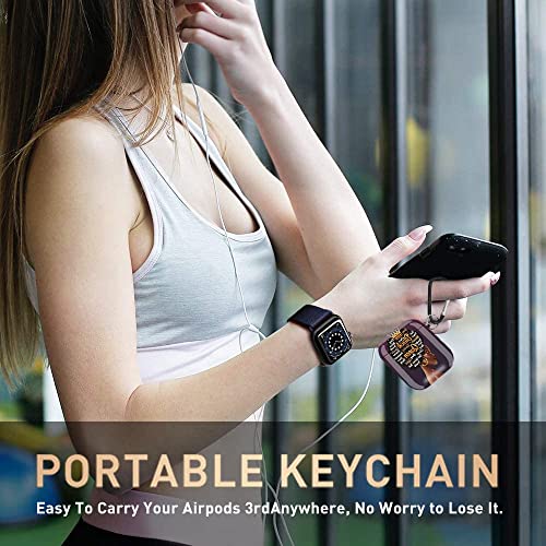 African American Girl Airpods Case Cover, Olytop Black Girl Airpods 2/1 Accessories Compatible With Apple Airpods,Shockproof Protective Case Cover For Girls Women With Keychain (Pruple Black Queen) #TOP7