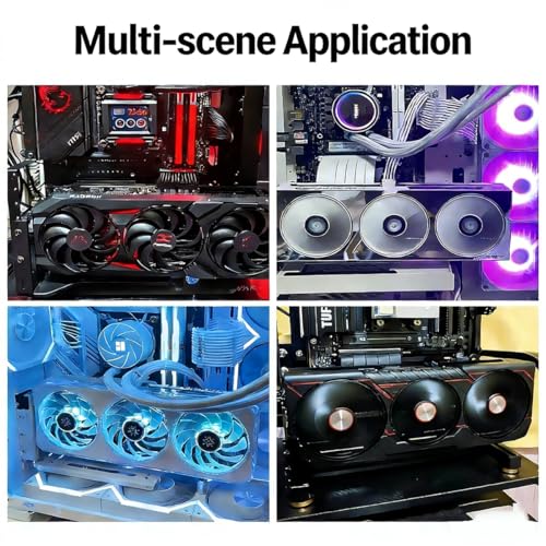 Soporte vertical para GPU PCIe x16 3 ranuras negro miniatura 7