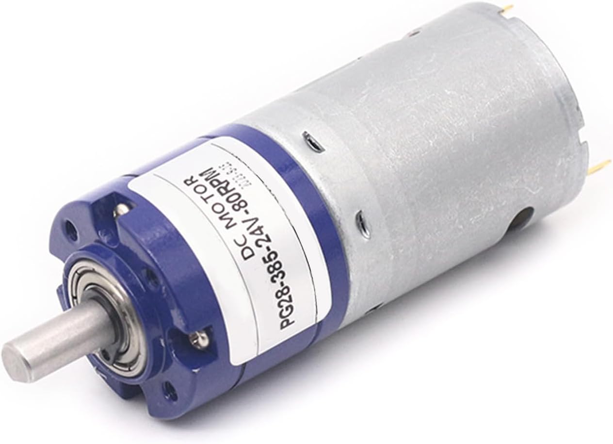 High Torques 24V 52RPM Planetary Gear Boxes Motor With Adjustable Shafts Length & Voltages Metal Planetary Reduction Robotics Gear