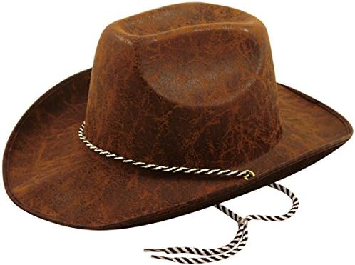 Henbrandt Cowboy Dark Brown Hat Adults, Suitable for Adults mostly