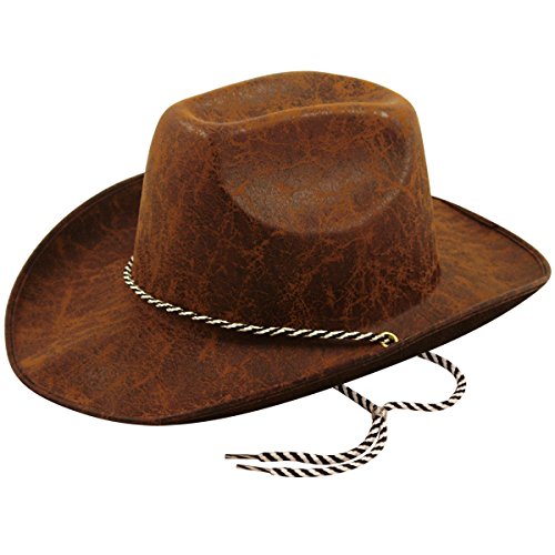 Henbrandt Cowboy Dark Brown Hat Adults