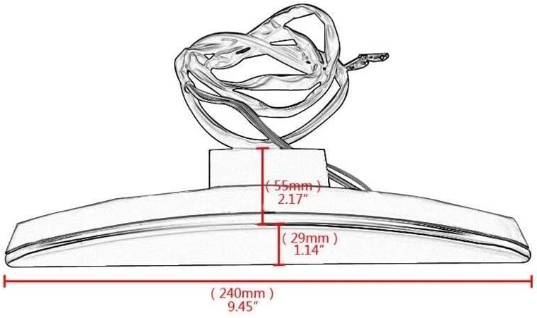バイク用 リアフェンダーチップ LED ブレーキテールライトランプ リアフェンダーチップライト に適合する ブレイクアウト FXSB