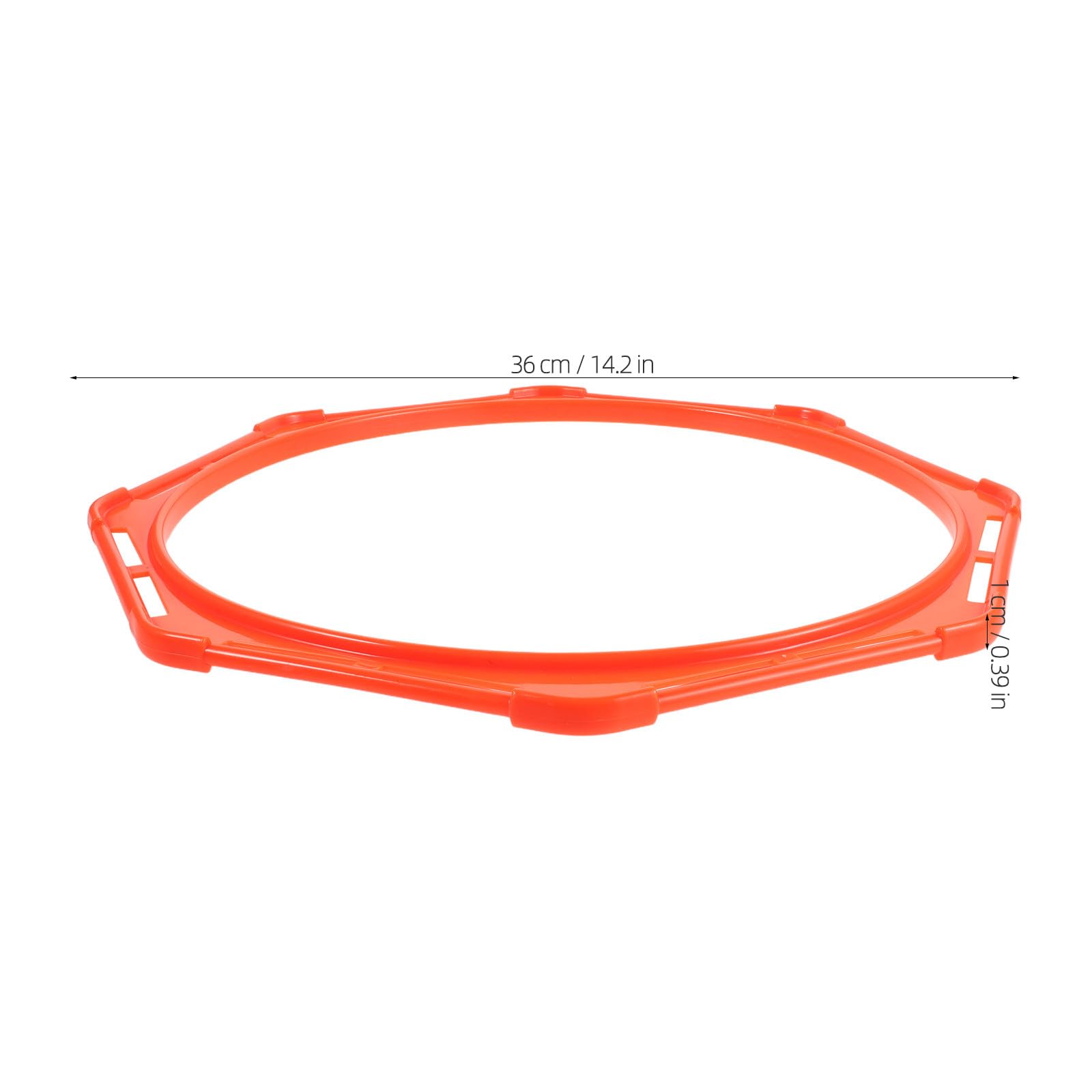 FRCOLOR 6 Aros de Agilidad octogonales para Entrenamiento de pies y Aros
