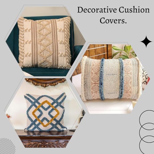 Image of Cotton Cushion Covers for Sofa & Bed Set of 1