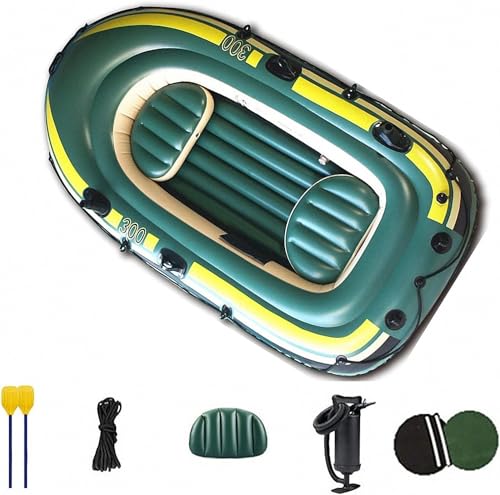 Thick Raft Kayak Assault Rubber Boat, Wear-Resistant Air Cushion Boat Fishing, Entertainment Small Boat