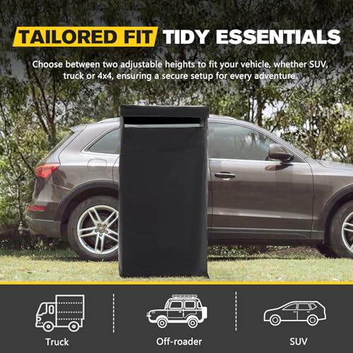 image for BUNKER INDUST Vehicle Side Shower Tent with Roof, Car Portable Privacy