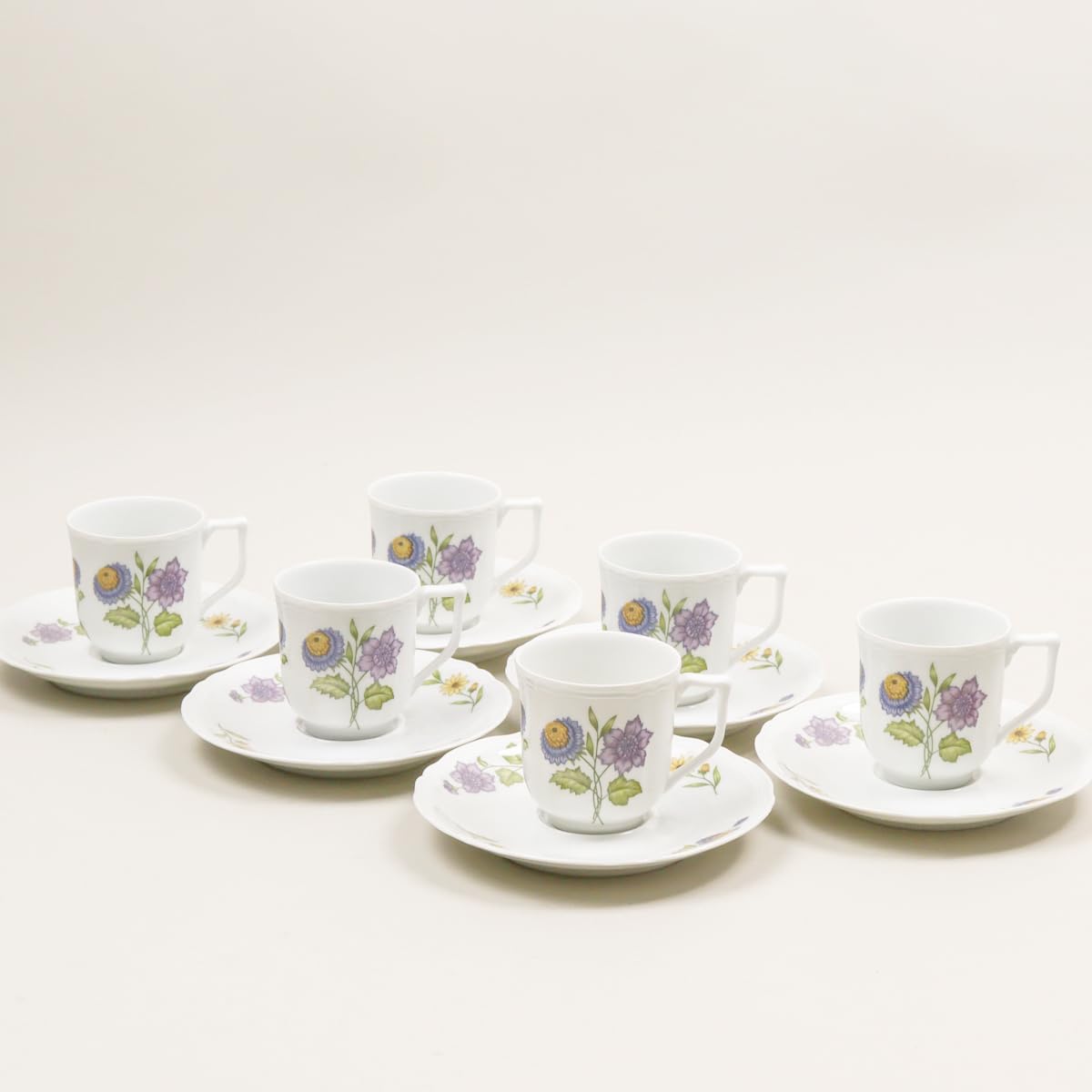 リモージュ 🎅 LIMOGES CERALENE カップ&ソーサー 6客 130ml リモージュ 🎅 LIMOGES CERALENE カップ&ソーサー 6客 130ml