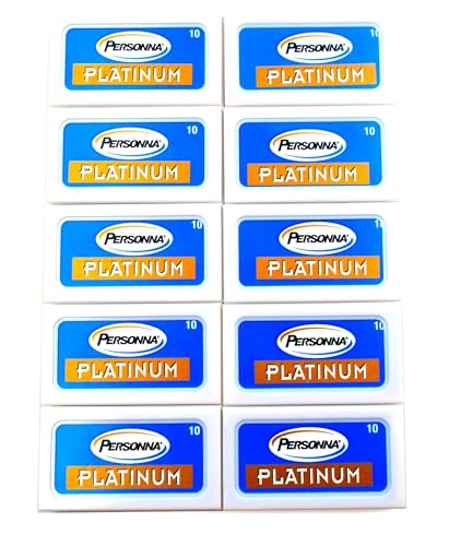 100 Personna Platinum Double Edge Razor Blades