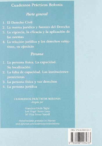 Cuadernos practicos Bolonia/ Bologna Practical Notebooks: Persona. La persona fisica y sus derechos/