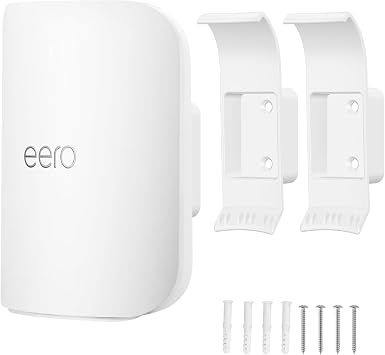 Wall Mount Bracket for eero Pro 7, Router Bracket Holder, No Messy Wires, Space Saving, Easy Installation, Wall Stand Bracket for Eero Pro 7 Only 2 Pack