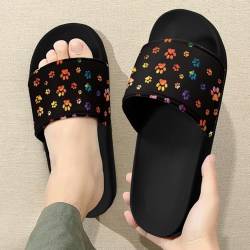 Forchrinse White Music Note Piano Women’s Slide Sandals,Lightweight Mens Shower Slippers Beach Flat Sandals Flip Flip3