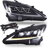 VLAND Headlights Assembly Fit for Lexus IS250/ IS250C IS350 IS350C IS220d 2006-2012, ISF 2008-2014 W