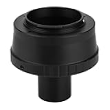 Qiilu Metal Adapter 23.2mm T Mount Microscope Eyepiece for M4/3 Mount Mirrorless Camera High Performance Microscope Accessories
