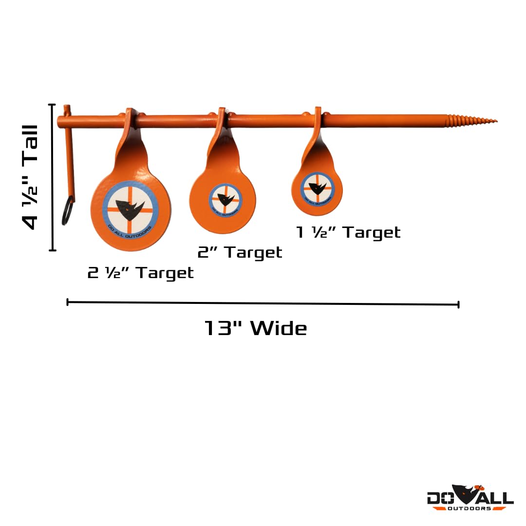 Do All Outdoors Triple Tree Spinner Steel Shooting Target for .22 Caliber