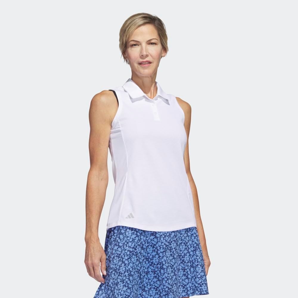 adidas W Spacedye Sleeveless Polo - Image 2