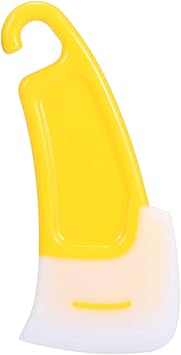 MXY Kitchen Silicone Spatula for Dirty Fry Pan Dish Pot Washing Scraper Cleaning Brush Pack of 1 PC