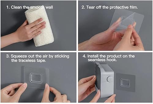 Miniatura 6 de Jabonera creativa vertical a prueba de polvo con tapa de drenaje jabonera colgante de pared soporte para jabón 2 ganchos jabonera para ducha jabón