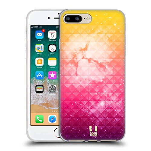 Coque Gel Anti-Choc iPhone 8 Plus Imprimée Orange Clous avec Protection de Qualité Militaire