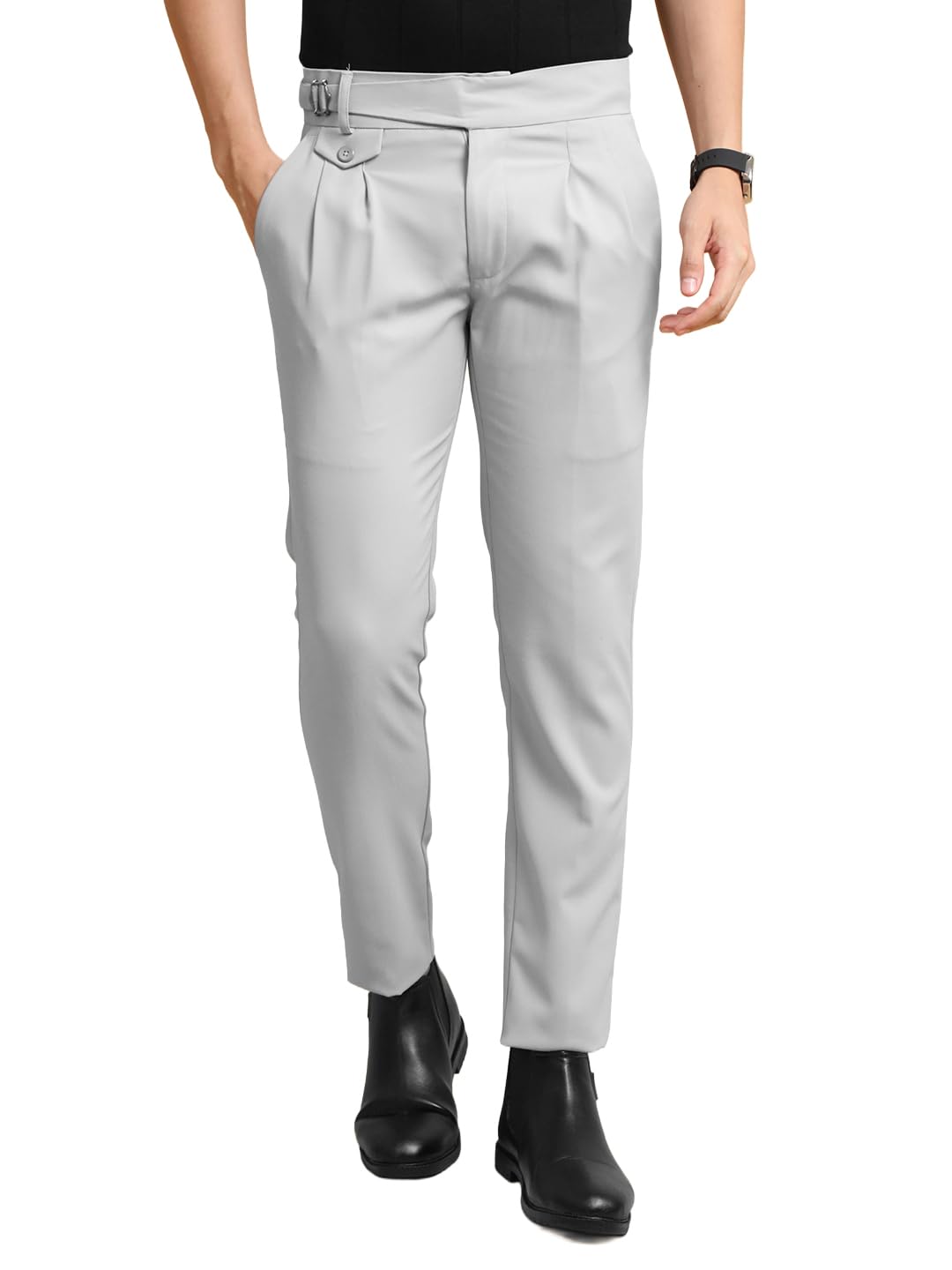Libas || Mens || Gurkha || Solid || Poly Cotton || Trouser in neutral