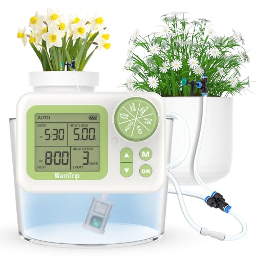 Upgraded Automatic Watering System for Indoor Plants - DIY Quick-Connect Kit with Stabilized Flow Emitters, 15 Potted Houseplants Support, Effortless Setup