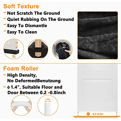 image for BKSAI Door Draft Stopper Door Seal Strip for Door Without Adhesive Bot