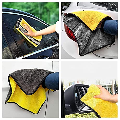 Image of Microfiber towels for cars Microfiber Cleaning Cloth Premium Car Microfiber Towels Soft & Absorbent Cleaning Cloth Lint Free Streak Free Wash Cloth for House, Kitchen, Car (30*60 cm, Set of 2)