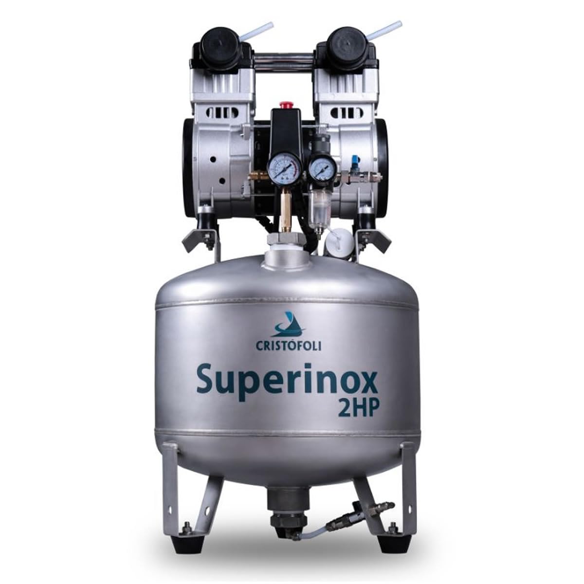 Compressor De Ar Cristófoli Super Inox 2hp 40 Litros, 127V | Monofásico