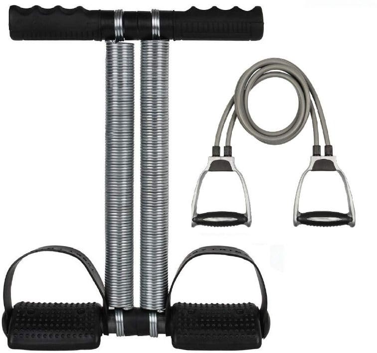Owlix Tummy Trimmer + Resistance Band Toning Tube Ab Exerciser Home Gym Workouts Ab Exerciser (Multicolor)-image-41