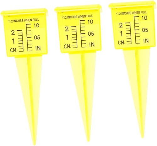 Housoutil 3 Uds. Herramientas de buque de medidor de rociadores, tubos de ensayo de vidrio, herramienta de medición de agua de jardín, medidor de