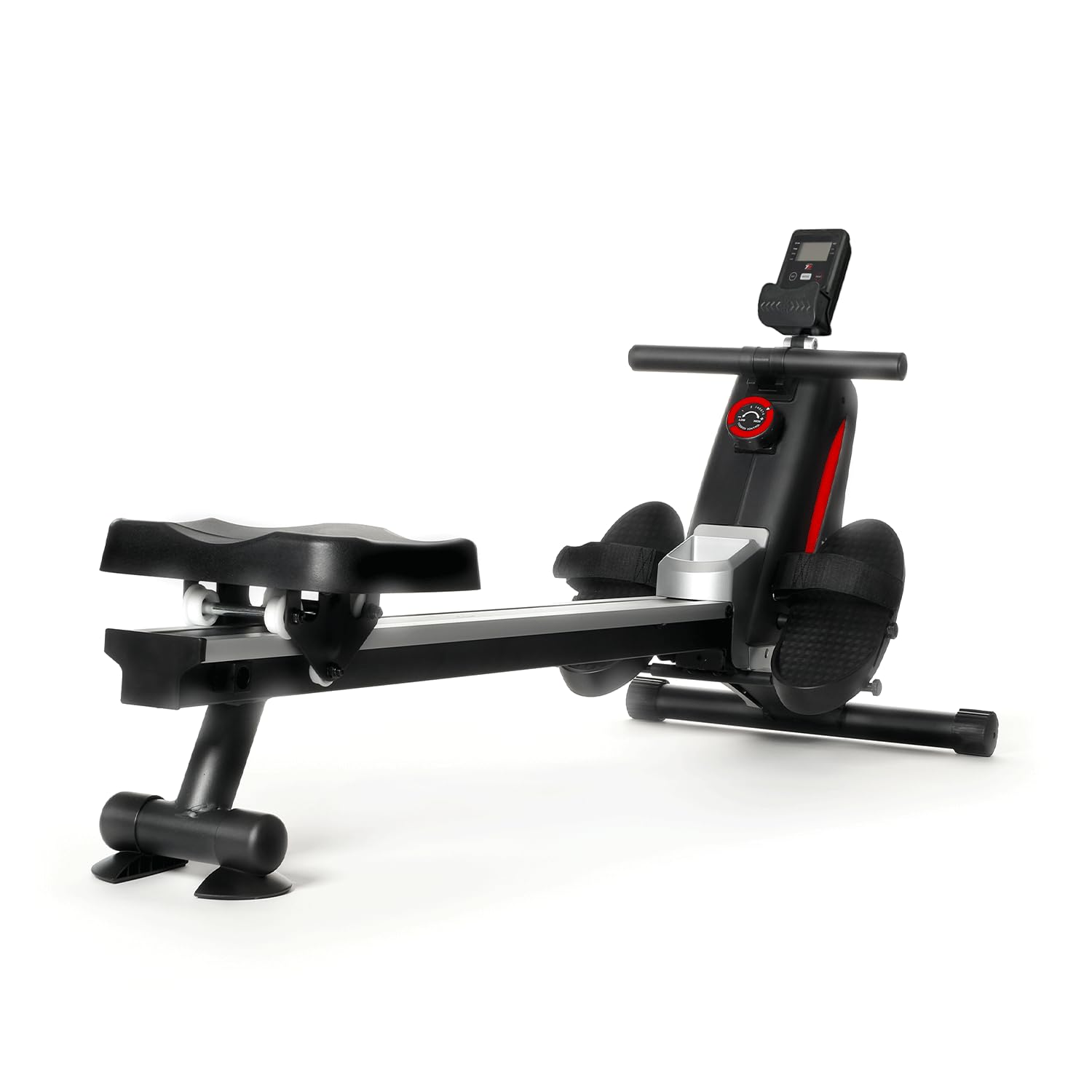 YM ROW 1000 vogatore pieghevole per casa, Magnetica, silenzioso ed ergonomico, robusto e compatto, 8 livelli, Bluetooth + App per allenare e video (Kinomap), guida scorrevole in alluminio