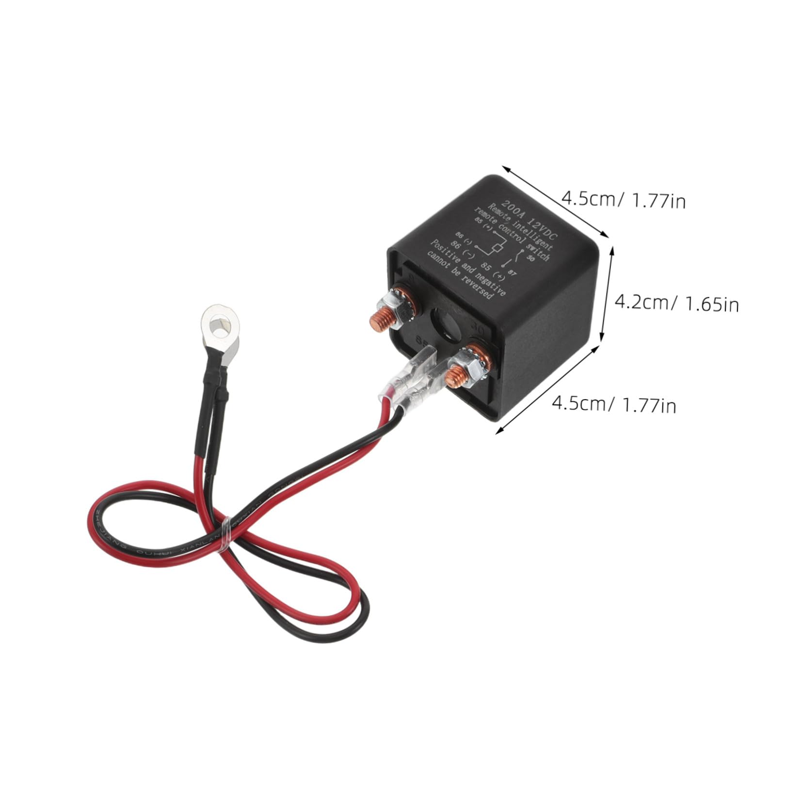 Interruttore di Separazione Batteria 200a Telecomando per Auto Camper e Rv, Disgiuntore Elettrico Protezione da Sovraccarico e Installazione