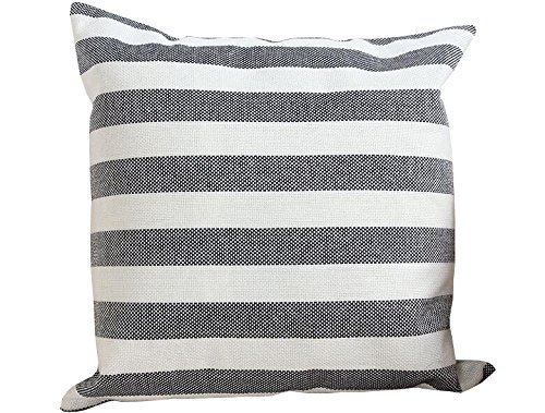 warmoon Supersoft Stripe Throw Pillow for Couch Sofa Home Decor 18 X 18 Inches
