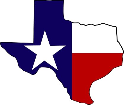 Texas Flag Magnet, The Lone Star State Decal for Cars and Refrigerators, Souvenir Magnets, 5 Inches