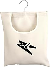 volumoon Clothes Pegs, Laundry Pegs, Outdoor Clothes Pegs, Clothes Pegs, Clothes Pegs, Laundry Pegs, Bag for Clothes/Socks/Underwear – 32 x 28 cm, beige, clothes peg basket