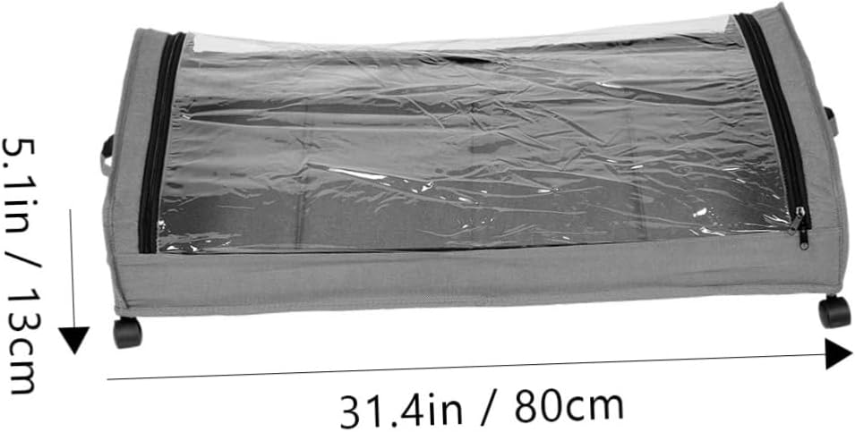 Unomor Under Bed Storage Container with Wheels Capacity Pull Out Drawer for Clothes Shoes and More and Sturdy Design for Space Saving Storage