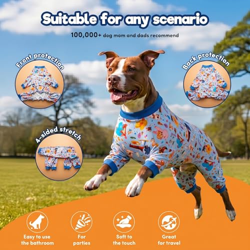 Pijama para Perros Grandes LovinPet, Tela Ligera Extensible miniatura 3