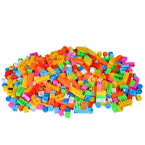 Image of Small Building Blocks Toy Set with Storage Container, 250 Pcs, 3+ Yrs