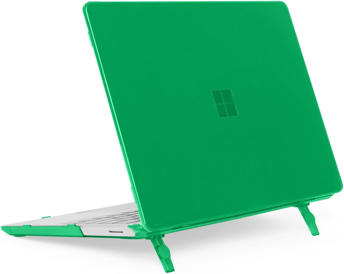 mCover Case Compatible ONLY for 2020-2024 12.4" Microsoft Surface Laptop Go 3/2 / 1 with Touch Screen (NOT Compatible with Any Other Surface Models) - Green
