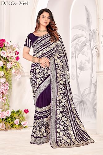 Sari georgette indien héritage et tradition pour célébration unique