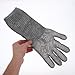 QUMIIRITY Cut Resistant Stainless Steel Wire Gloves Long Safety Protective Gloves for Kitchen Oyster Shucking and Seafood Processing Work Tools