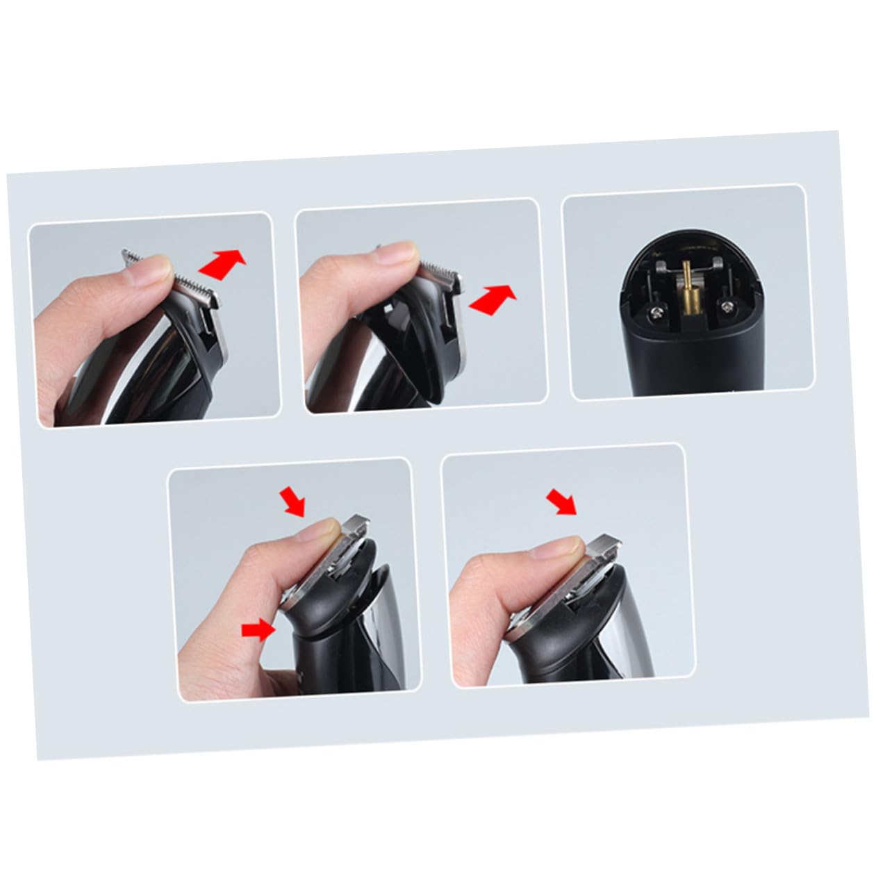 Elektrischer Barttrimmer mit USB Ladefunktion, Multifunktions Haarschneider | Schwarz, Ergonomisches Abs Gehäuse, 1 Satz mit USB Kabel, Geeignet für Geschäftsreisen und Unterwegs