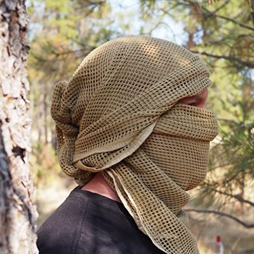 Arcturus Sniper Veil | Tactical Scarf to Camouflage Your Neck, Face & Head | 100% Cotton - 48" x 40"